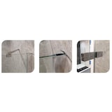 thumbnail of Box Doccia H200 Anta Battente 8mm Trasparente Anticalcare - 79,5x90 - Ingresso 50cm