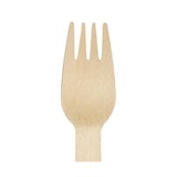 thumbnail of MONOUSO - Holz Gabel Einweg Verpackt 16cm (25 Stück)