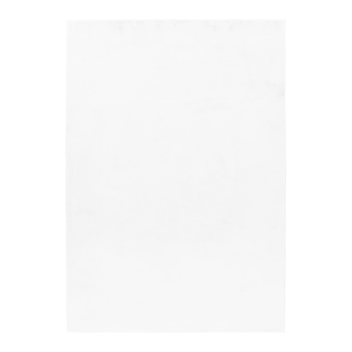Teppich Kurzflor Uni Modern Waschbar Strapazierfähig Esszimmer Flur OEKO-TEX Weiß 80x150 cm Schadstoffgeprüft – NECKAR von Kadima Design