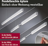 thumbnail of Paulmann LED Pendelleuchte Smart Home Zigbee 3.0 Aptare RGBW+ dimmbar 2x2240lm 2x16W Alu gebürstet 78025