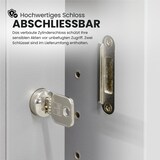thumbnail of bümö Aktenschrank abschließbar mit Rollladen, Rollladenschrank für Ordner & Co. - Büroschrank mit Rollo, abschließbarer Ordnerschrank aus Holz in