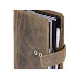 thumbnail of Greenburry Terminplaner Leder A6 (14x19cm) Terminkalender Organizer braun inkl Kalender