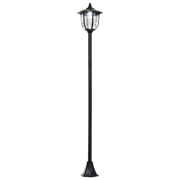 Farola Solar Exterior 6 LEDS Autonomía 6 Horas Encendido Automático Ø26,5x177cm
