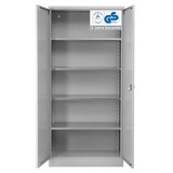 thumbnail of PROREGAL Stahlschrank BEE mit 9 lackierten Fachböden | HxBxT 195x92x60cm | Grau-Grau | Werkstattschrank Werkzeugschrank Aktenschrank Universalschrank