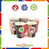 thumbnail of DayBays 2000 Stk. Kaffeebecher 12oz/300ml Ø9cm " Coffee To Go Becher " Pappe mit PE-beschichtet