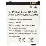 thumbnail of Akku passend für Philips Avent SCD530, Li-Ion, 3,7V, 1000mAh, 3,7Wh