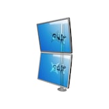 thumbnail of Dataflex Viewmate Monitorhalterung 2 Monitore übereinander (52.672) silber