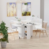 thumbnail of HOMCOM Tavolo Pieghevole in Legno Bianco Tavolo Richiudibile 6 Persone