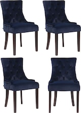 thumbnail of 4er Set Esszimmerstuhl Aberdeen Samt blau/antik
