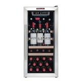thumbnail of La Sommeliere Cave de service avec pompe à vide d'air, 38 bouteilles, 4 clayettes bois, LED, vitrée, 39dB, Noire&inox, Classe G