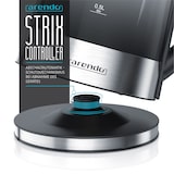 thumbnail of Arendo Edelstahl Glas Wasserkocher mit Teesieb und Rauchglas Teekocher Infusion 1,7 Liter