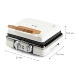 thumbnail of Gaufrier - Domo - Do9280w - 1520 W - 2 Gaufres Xl - Blanc
