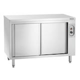 thumbnail of Warmhoudkast | RVS | Schuifdeuren Beide Zijdes | 2kW | 1 Tussenschap | 1200x700x850(h)mm