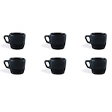 thumbnail of Excelsa set de 6 tazas de café Eclipse de porcelana 7 cl negro