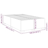 thumbnail of vidaXL Bettgestell Schwarz 120x200 cm Kunstleder