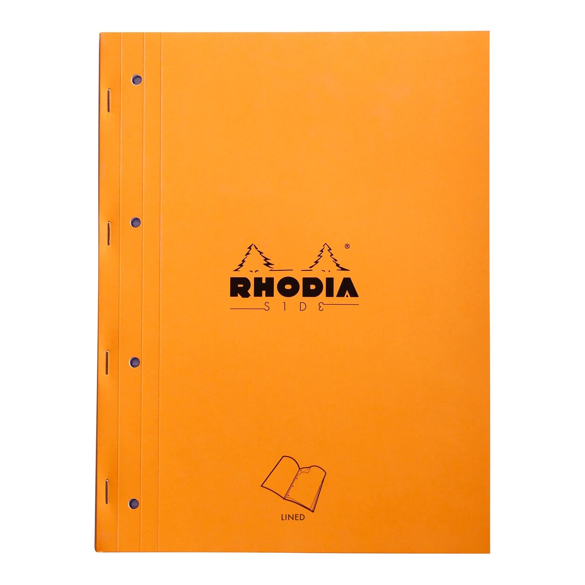 Rhodia 5x Side-Block Rhodia A4, 80 Blatt liniert 80g, an der langen Seite geheftet - Orange 118014C