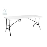 thumbnail of METRO PROFESSIONAL Table de banquet pliante Pamua, acier, plateau HDPE, 180 x 75 cm, blanc