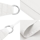 thumbnail of Toldo de vela rectangular tela Oxford blanco 2x4 m