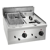 thumbnail of Friteuse | SERIE 600 | Elektrisch | 8+8L | 140°C/200°C | 12.6kW (400V) | Aftapkranen | 600x600x290(h)mm