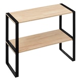 thumbnail of Étagère 2 niveaux en métal noir L 40 x P 17,5 x H 35 cm