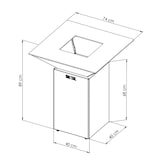 thumbnail of braseiro cevenol corten normal quadrado 74 taça simples