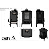 thumbnail of FUNDICIO - Fogão a Lenha em Ferro Fundido 6,5 kW Modelo ARINA