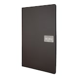 thumbnail of Securit® Carta A4 "Leather" - Marrone - Linea "Raw" - 100% pelle ecologica - Targhetta "Menu" + targhetta neutra incluse - 4 facciate