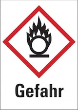thumbnail of Dreifke® Gefahrstoffetiketten - Flamme über einem Kreis (GHS0 - 37x52 mm Folie selbstklebend
