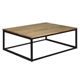 thumbnail of Mesa de centro iCub 80x70x37cm Negra en madera maciza de pino acabado vintage estilo industrial Box Furniture