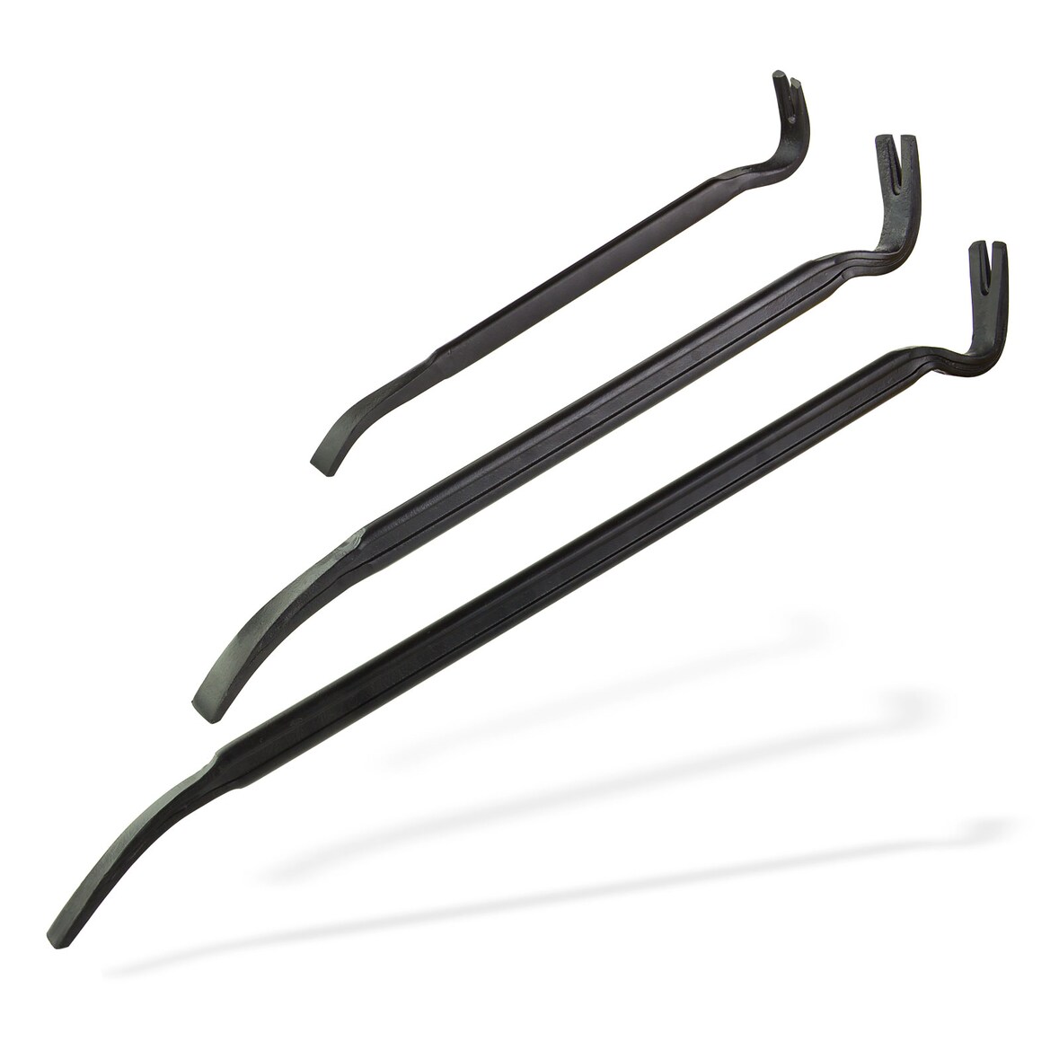 Dema Nageleisen Set 3-tlg. Brecheisen Kuhfuß Nagelzieher 350/600/800 mm