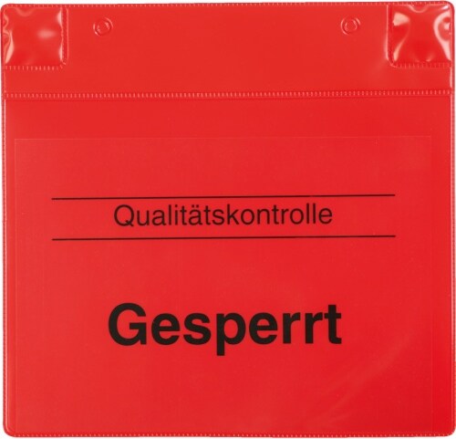 Magnetisches Kennzeichnungs-Pad Gesperrt, rot, Kunststoff, 230x220x35mm, 5/VE
