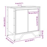thumbnail of vidaXL Waschbeckenunterschrank Braun Eichen-Optik 60x35x60 cm
