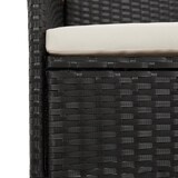 thumbnail of vidaXL 11-tlg. Garten-Essgruppe mit Kissen Schwarz Poly Rattan