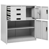 thumbnail of Armadio Per Ufficio Grigio Chiaro 90x40x102 Cm In Acciaio