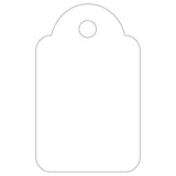 thumbnail of etiqueta de mercancía agipa, 18 x 29 mm, blanca