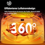 thumbnail of Airfryer 9L XL Heißluftfritteuse mit Digital-Touchscreen, 9 voreingestellten Programmen, 2350 W, Sichtfenster mit Beleuchtung, fettarm oder ohne Öl