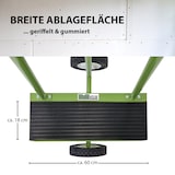 thumbnail of Plattenwagen Stahl Tragkraft 300 kg gummierte Auflage Vollgummiräder Plattentransportwagen in Grün