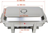 thumbnail of Beeketal Speisenwärmer Chafing Dish BCD-4