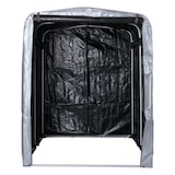 thumbnail of Décoshop26 - Abri de jardin en aluminium rangement divers extérieur protection uv imperméable 201x157x201 cm argenté 04_0005736