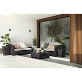 thumbnail of Allibert Salta 2-Sitzer in Anthrazit mit Kissen  Wetterfester Rattanoptik-Gartensofa