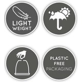 thumbnail of 3 Blumentöpfe Pflanzenkübel 36-48cm Outdoor Plastik braun - Große Blumentöpfe Blumenkübel Pflanzkübel - Deko Garten - Pflanzgefäß aussen - Plant Pot