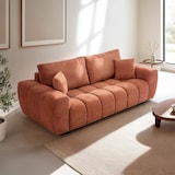 thumbnail of Canapé droit 3 places terracotta