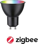 thumbnail of Paulmann Standaard 230 V Smart Home Zigbee 3.0 LED-reflector GU10 350lm 4,8W RGBW+ dimbaar Zwart mat 29148