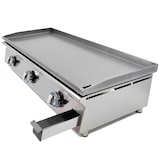 thumbnail of LUX WORLDMAI Gas-Grillplatte 100 cm aus laminiertem Stahl für die Gastronomie. INOX-Grillplatte für Bar- und Restaurantküchen.