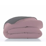 thumbnail of Zweifarbige Bettdecke Bettdecke zweifarbig Altrosa/L.808-Grau Bett 90 Polyester hergestellt in Spanien 300 Gramm Naturals