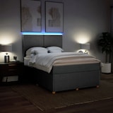 thumbnail of vidaXL Boxspringbett mit Matratze Hellgrau 140x200 cm Stoff