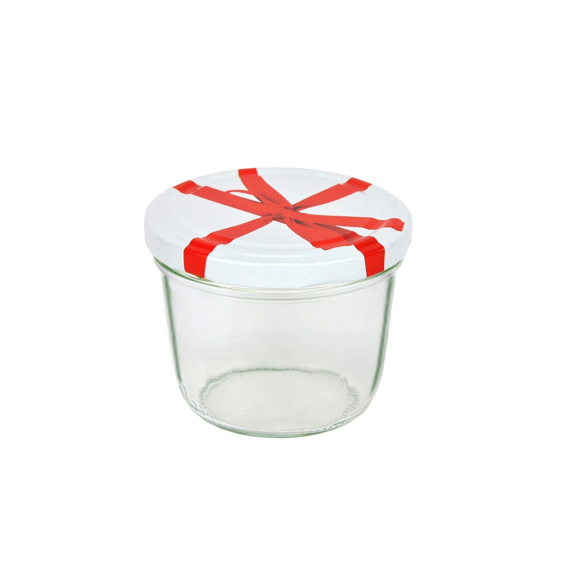 24er Set Sturzglas 230 ml To 82 Schleifendekor Deckel incl. Diamant Gelierzauber Rezeptheft