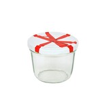 thumbnail of 24er Set Sturzglas 230 ml To 82 Schleifendekor Deckel incl. Diamant Gelierzauber Rezeptheft