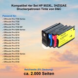 thumbnail of Kompatibel 4er Set HP 953XL, 3HZ52AE Druckerpatronen Tinte von D&C
