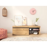 thumbnail of Conjunto NATURALE salón Comedor, Mueble Auxiliar,  buffet-mueble tv 120cm-mesa extensible roble negro nórdico _ SETNAT120EXT